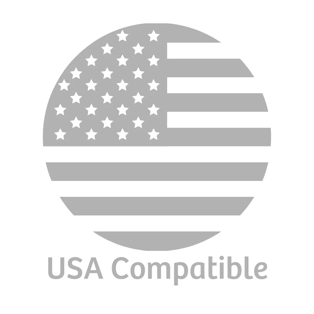 1 3/4 inch (44mm) Round USA T Series Medallion Button Badge Components - Pack of 100