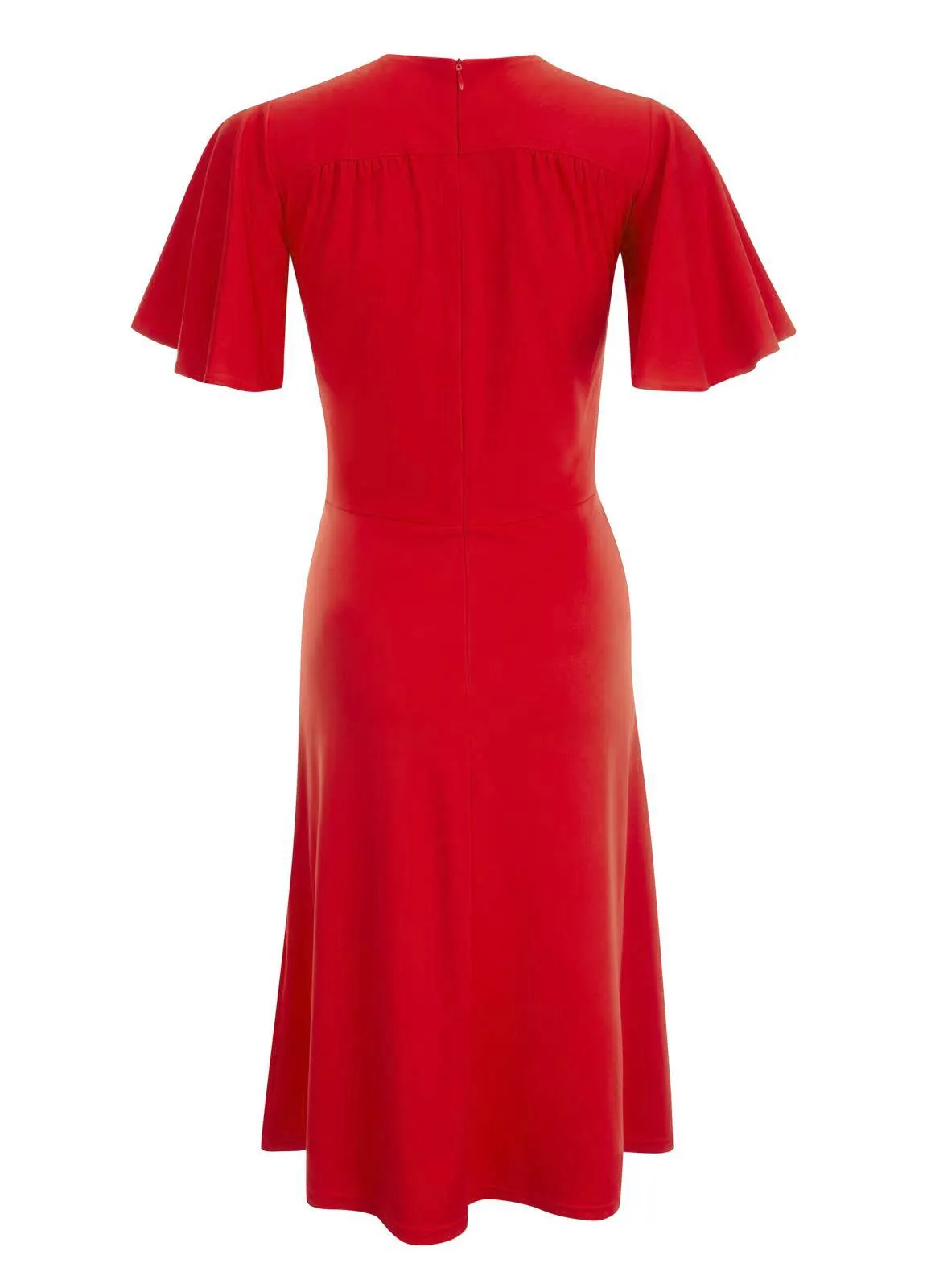 1940s Vintage Palais Swing Dress in Ribbon Red