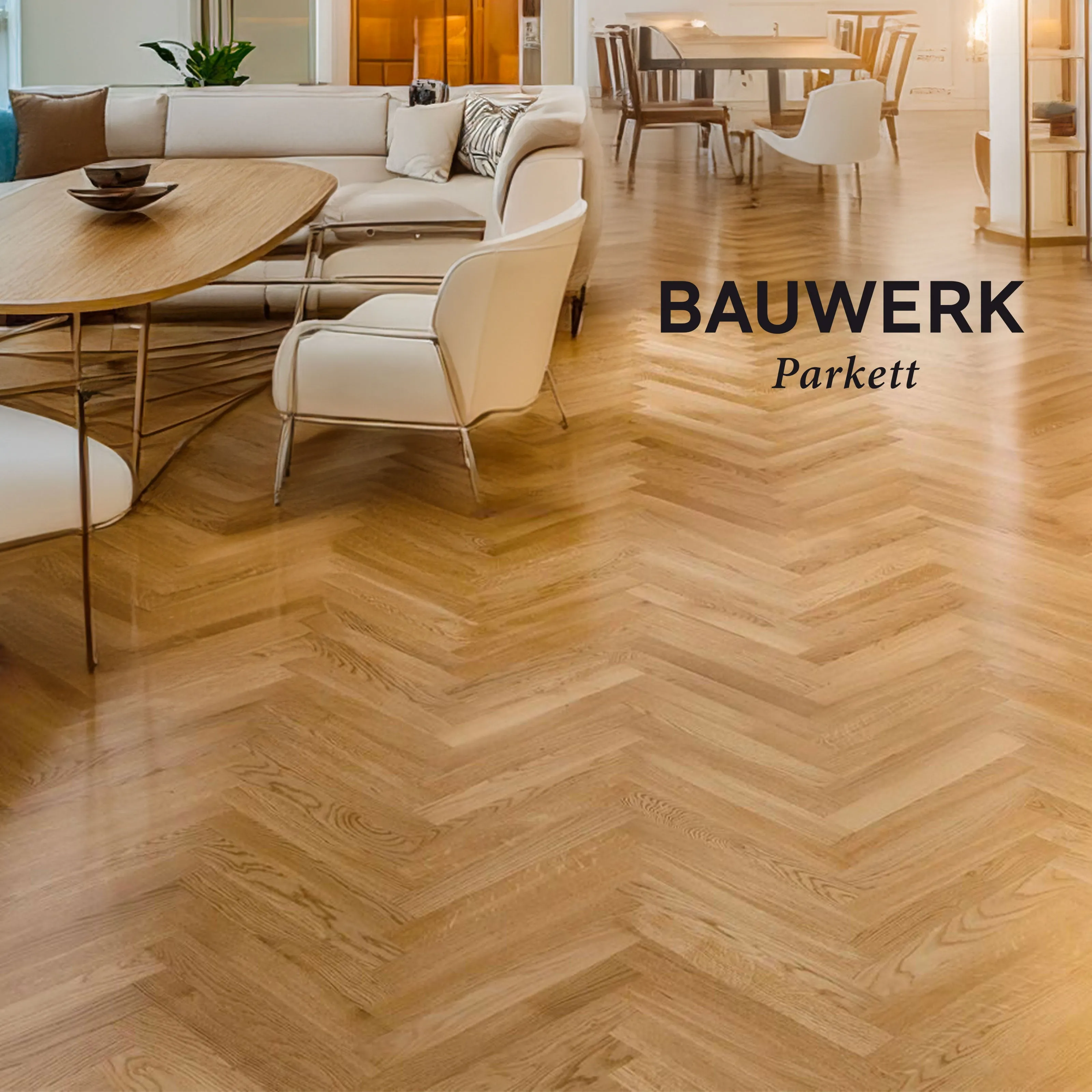 27,90€ mq ***STOCK AD ESAURIMENTO*** Bancali da 50mq di  Prefinito BAUWERK Monopark Rovere Spina 9,6x65x455 Verniciato (non nodato)