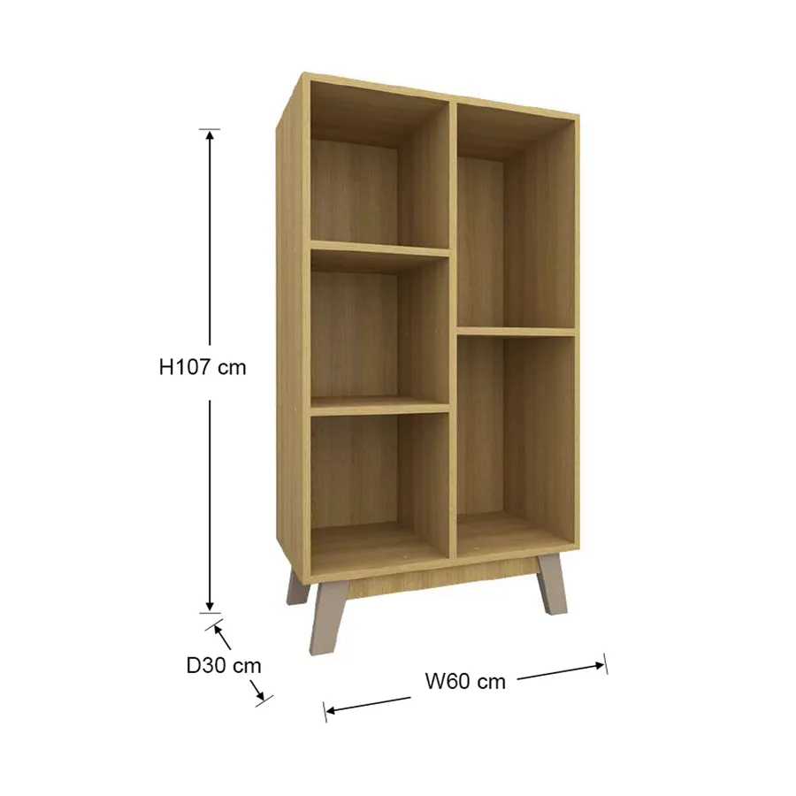 Aiden 60 cm Mid Bookcase