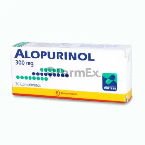 Alopurinol 300 mg x 20 comprimidos susc-1 de 3 meses