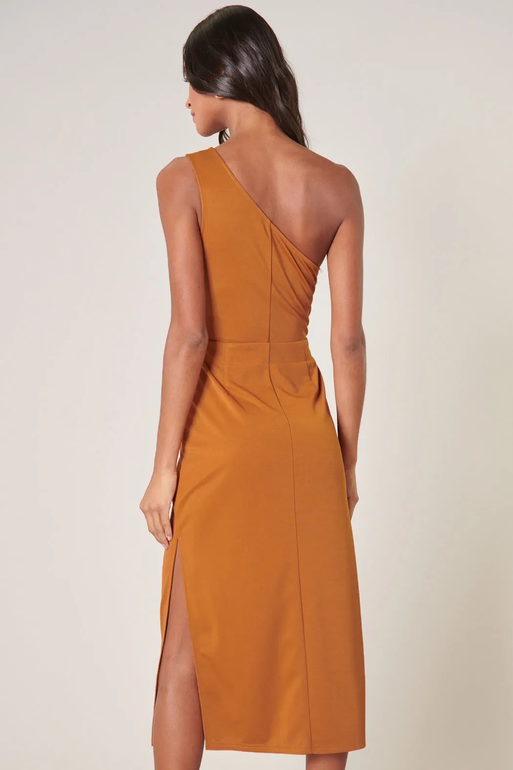 Aria One Shoulder Cut Out Midi Dress