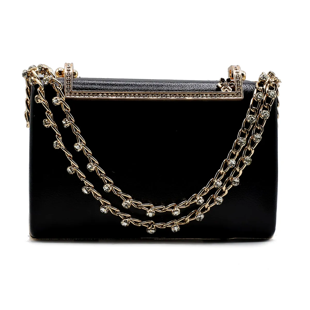 Black Fancy Clutch C00C20237