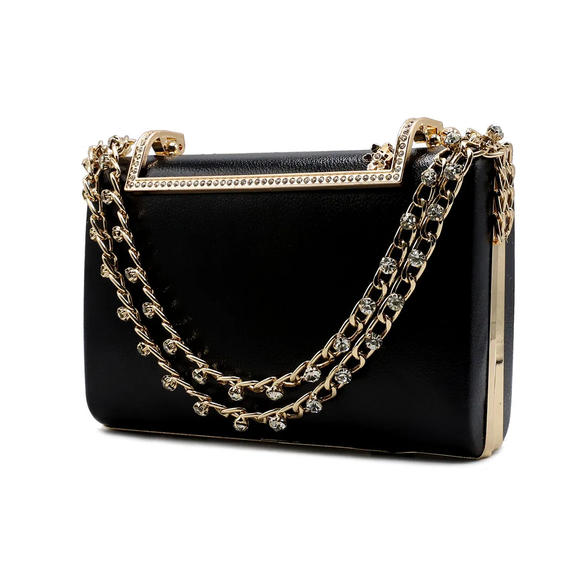 Black Fancy Clutch C00C20237