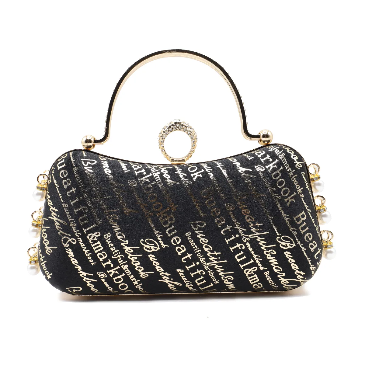 Black Fancy Clutch C20901