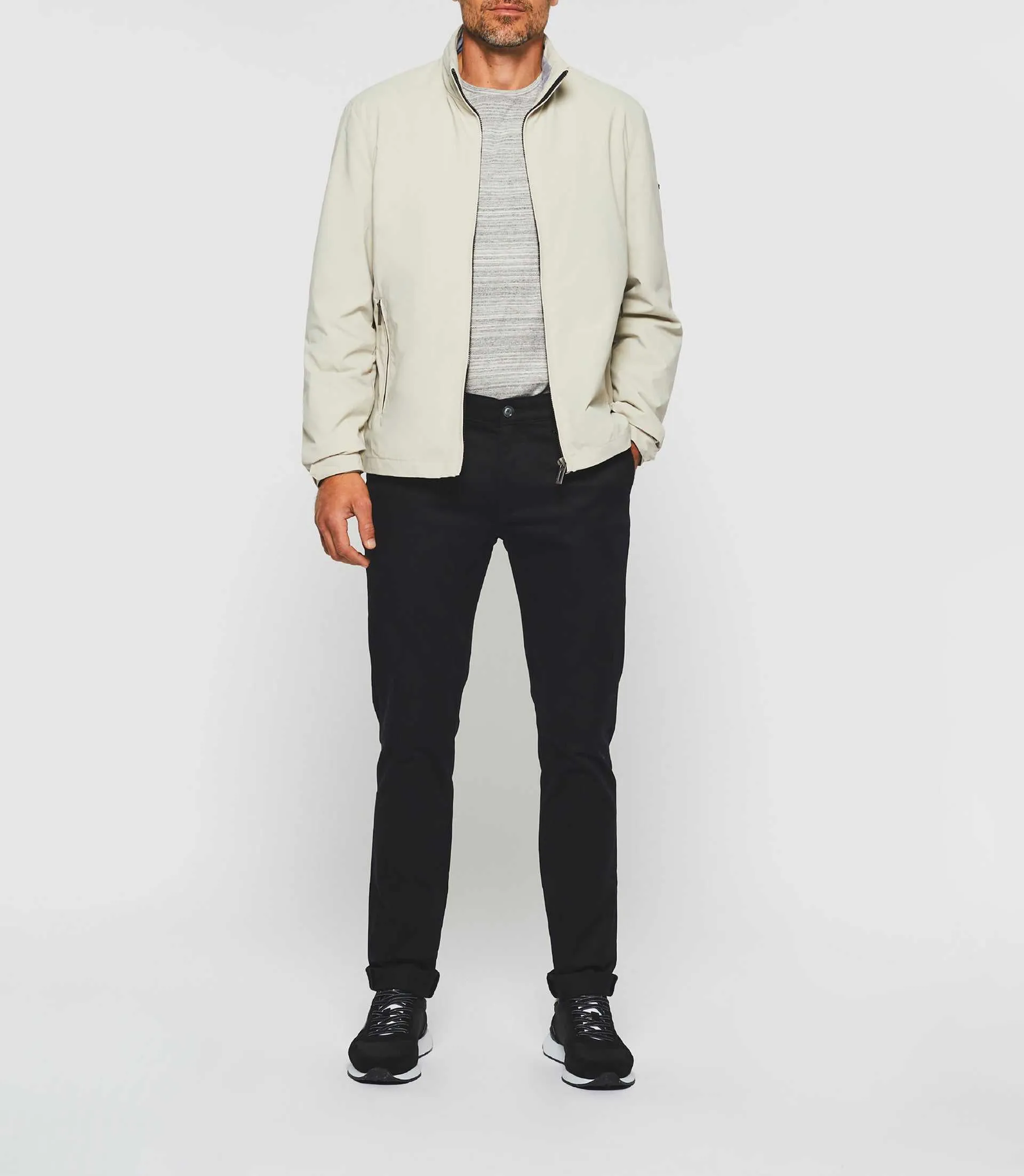 Blouson léger beige mastic "Russel"