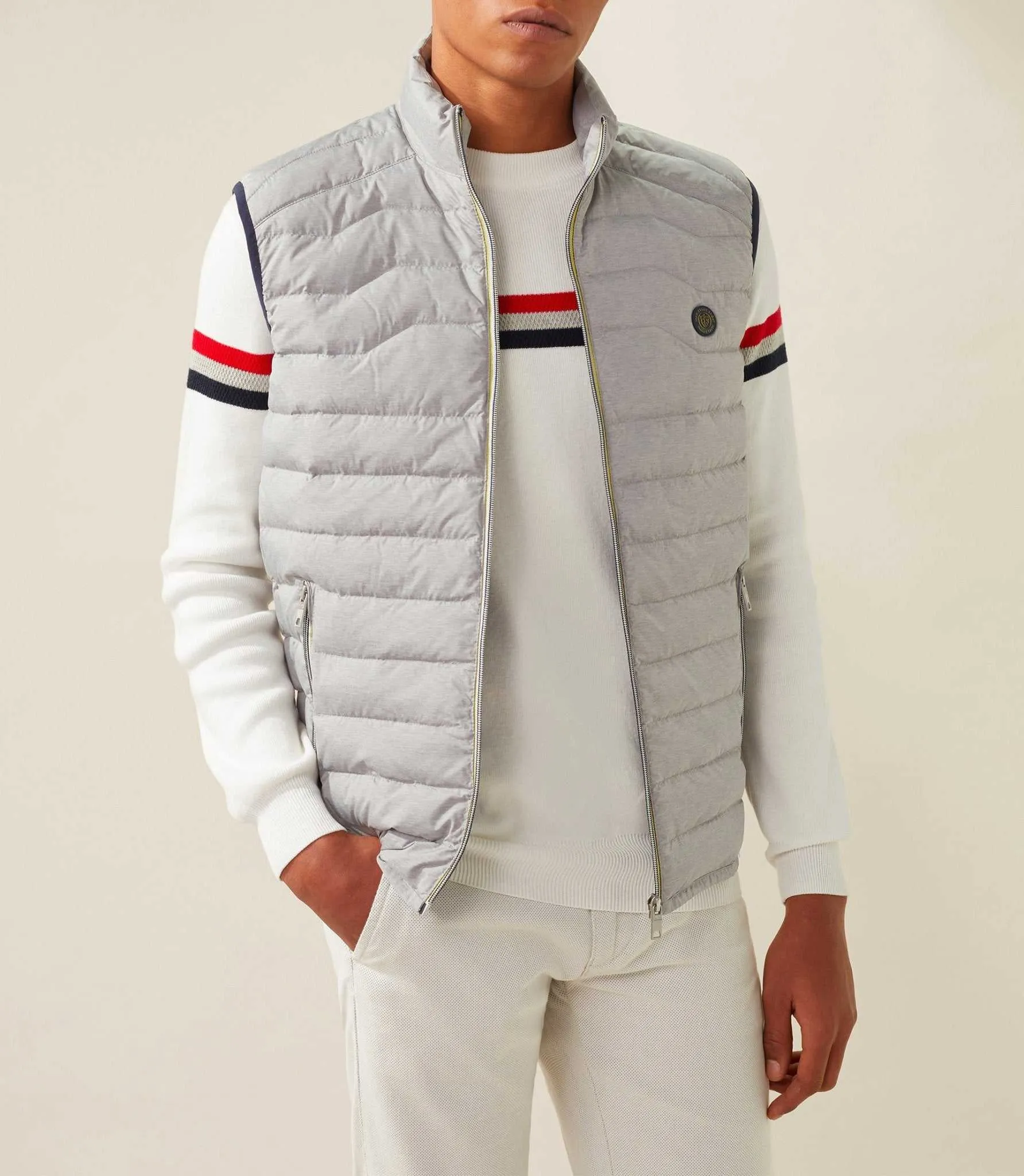 Blouson sans manche gris-chine "Kingdon"