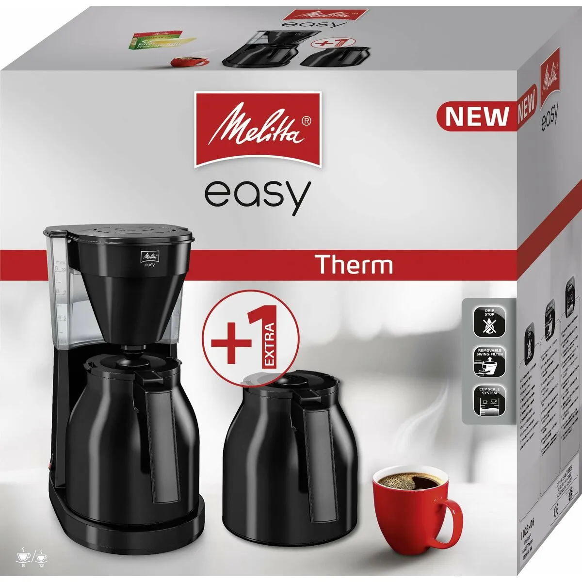 Caffettiera Americana Melitta Easy Therm II Nero 1050 W 1 L