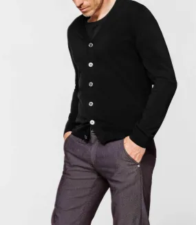 Cardigan boutonné noir