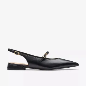 CLARKS | MARY JANE MUJER | SENSA15 SHINE BLACK LEATHER | NEGRO