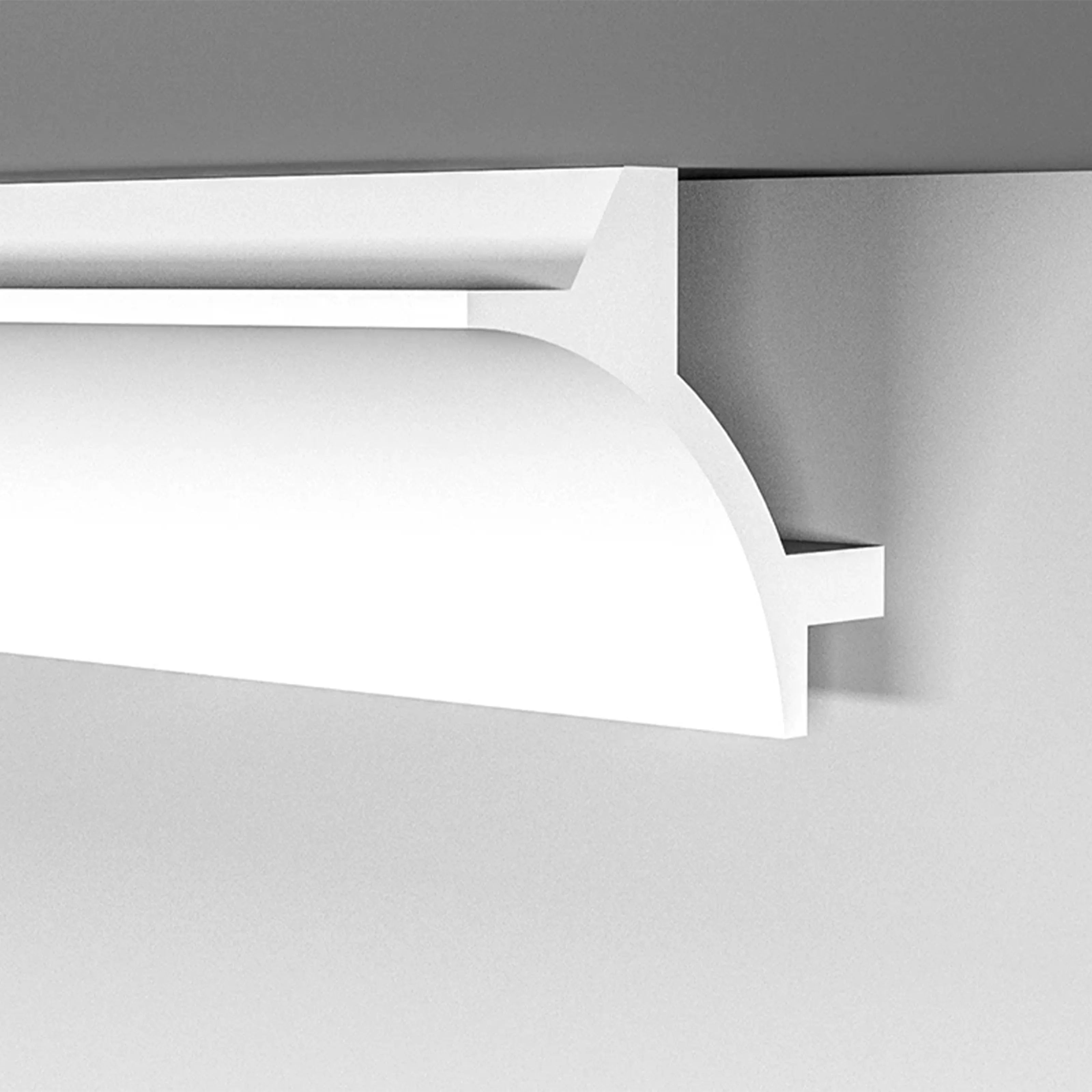 CORNICE A SOFFITTO con predisposizione LED 90x90x2000mm in POLIMERI - Polistrutturato (prezzo al metro)