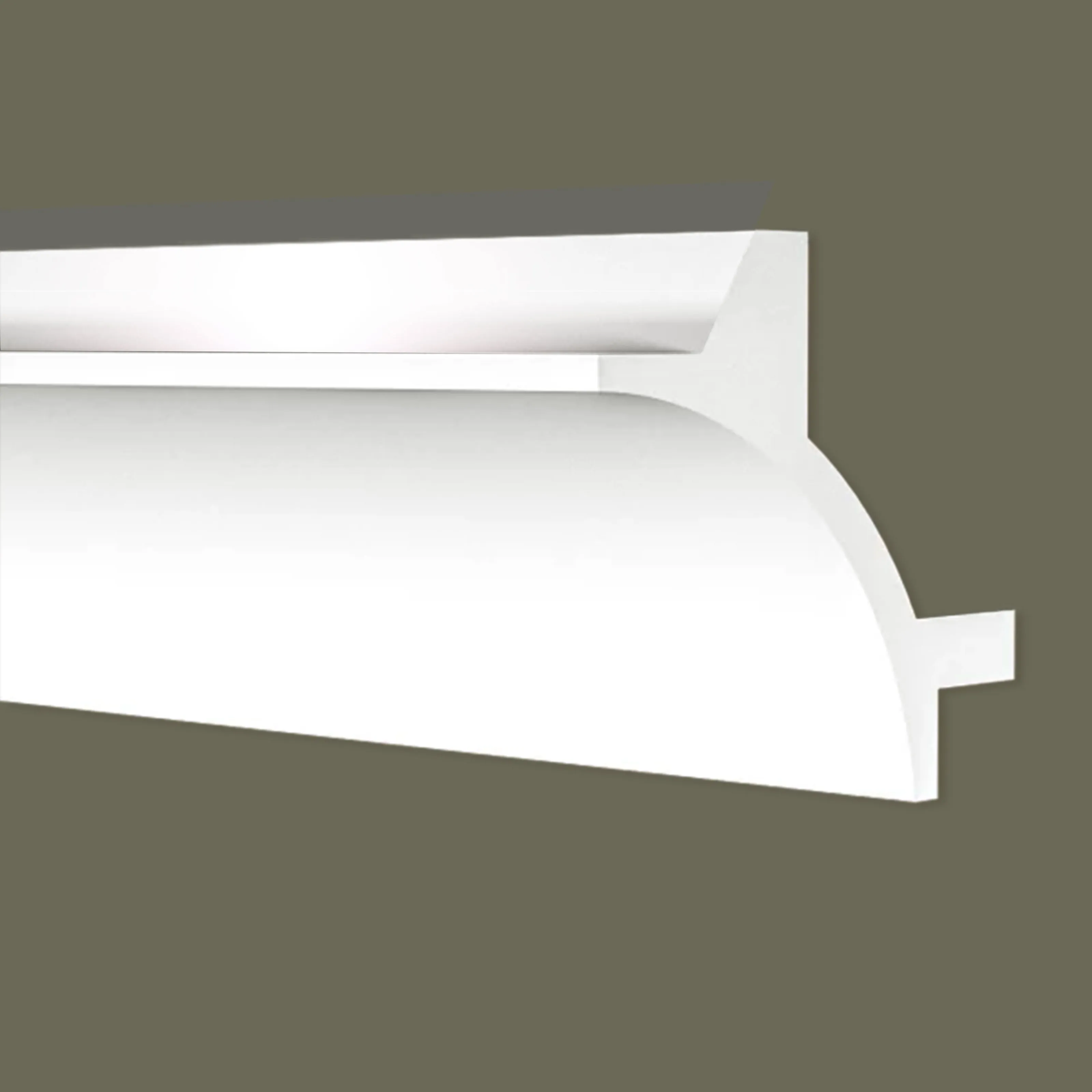 CORNICE A SOFFITTO con predisposizione LED 90x90x2000mm in POLIMERI - Polistrutturato (prezzo al metro)