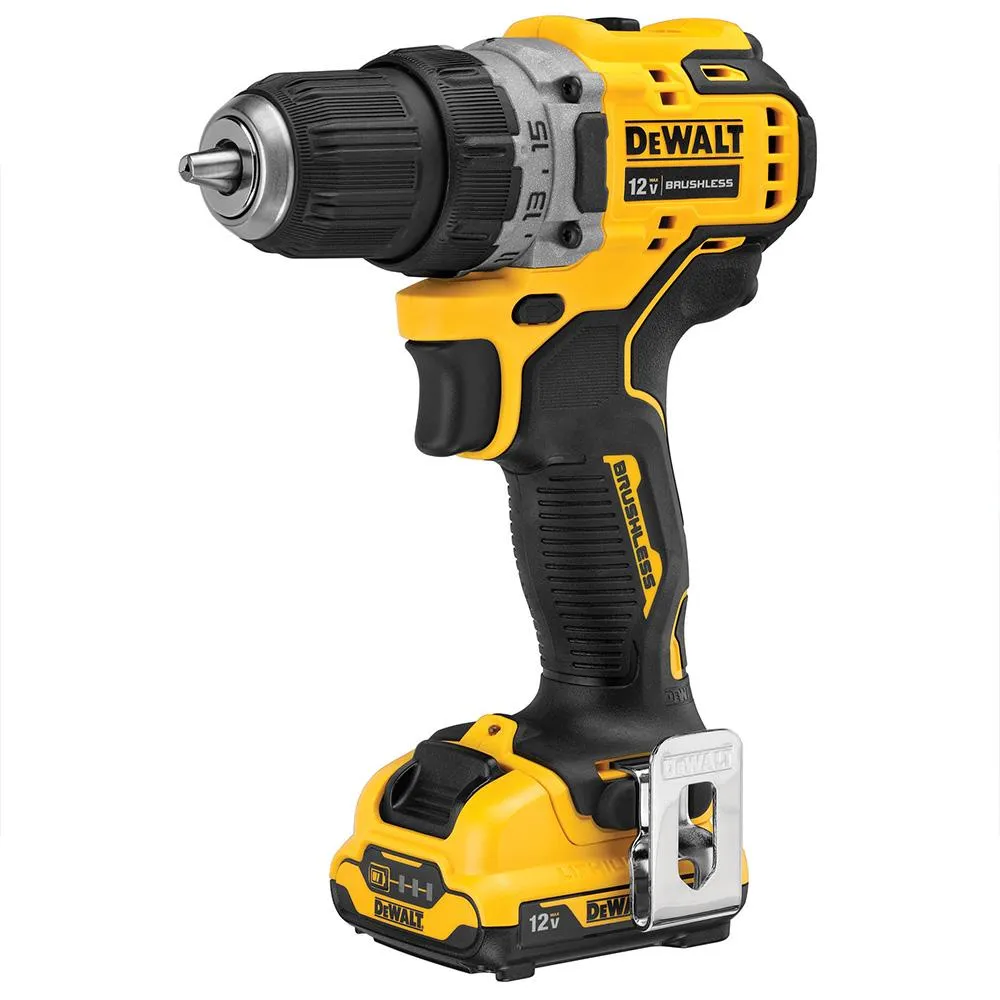 DeWALT DCD701F2 12V MAX XTREME Brushless 3/8 Inch Cordless Drill Driver Kit