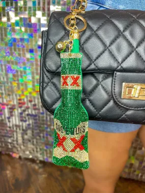 Dos Equis Bling Purse Clip/Keychain