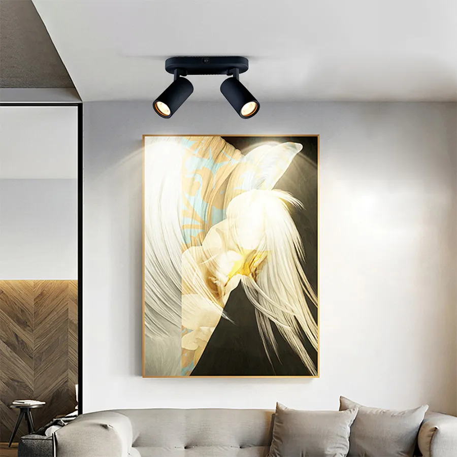 Modern 2-Light Adjustable Hake Spotlight