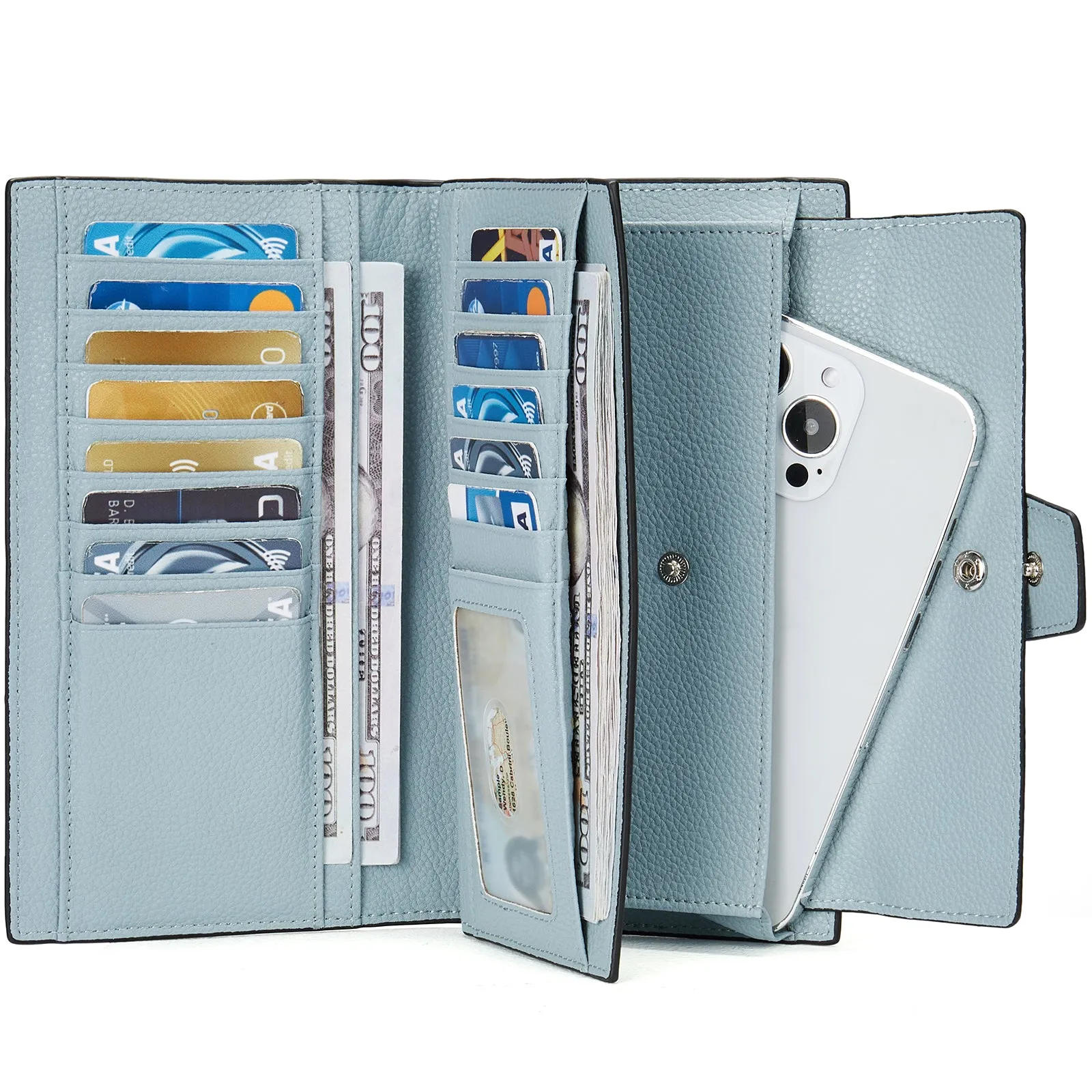 Lomy RFID Genuine Leather Wallet — Checkbook