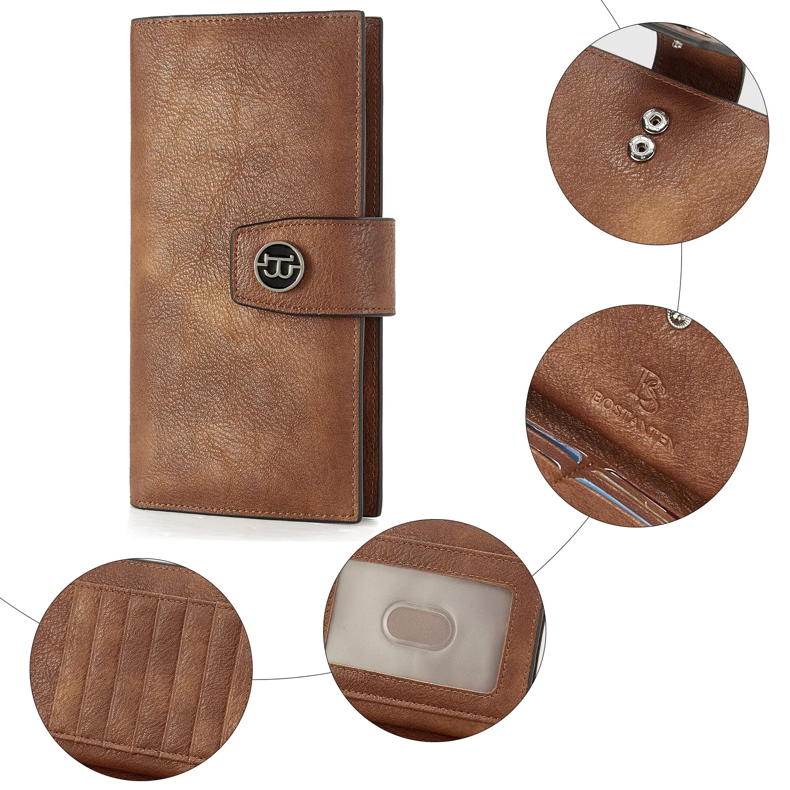 Lomy RFID Genuine Leather Wallet — Checkbook