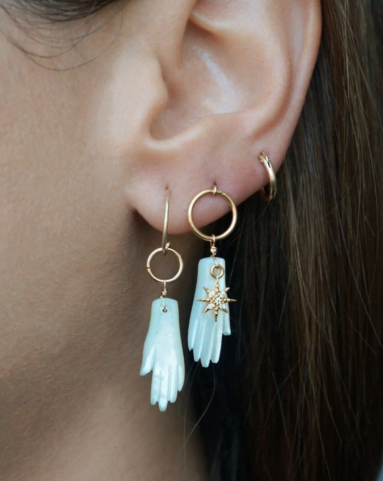 Manos Hoop Earrings