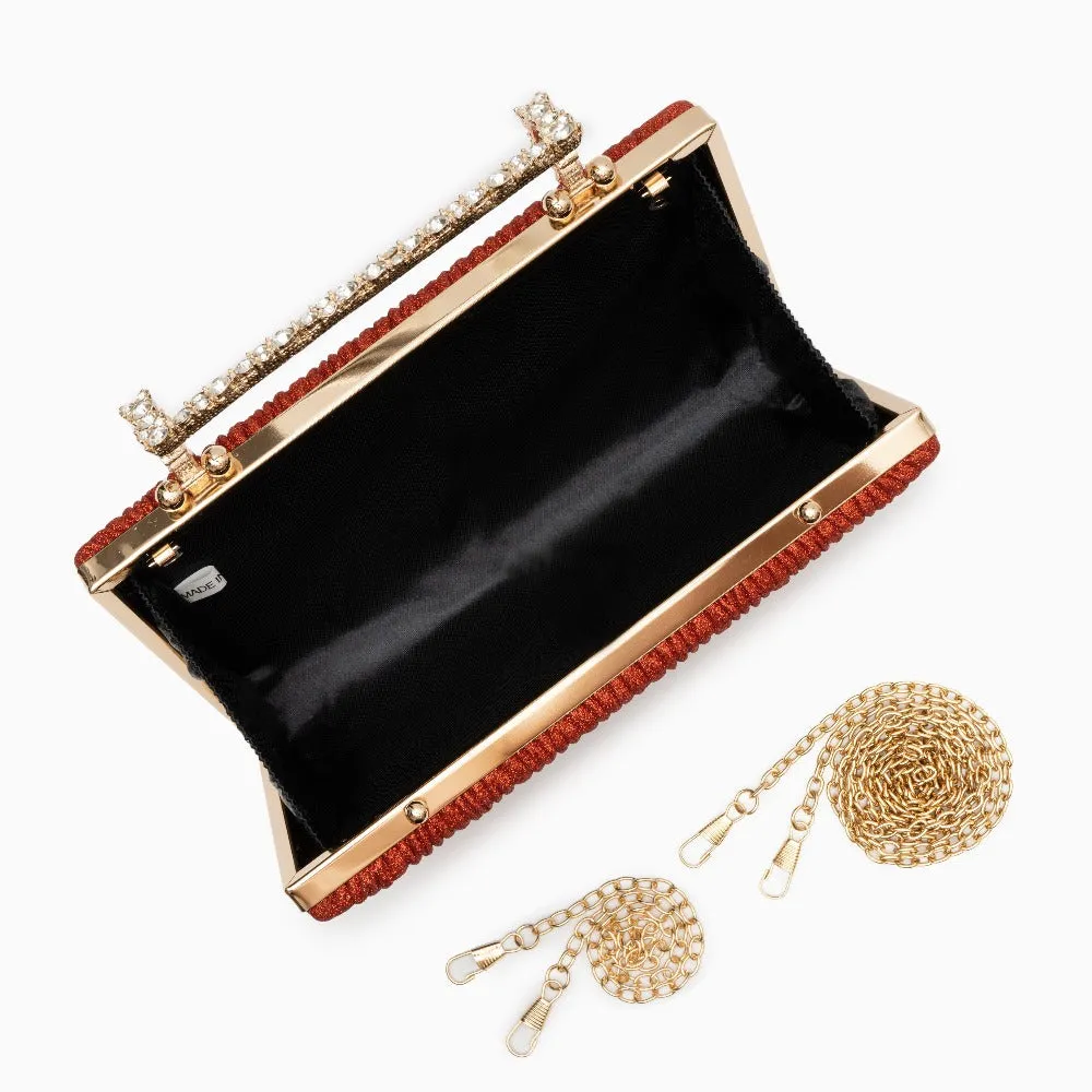 Maria Pleated Clutch Bag