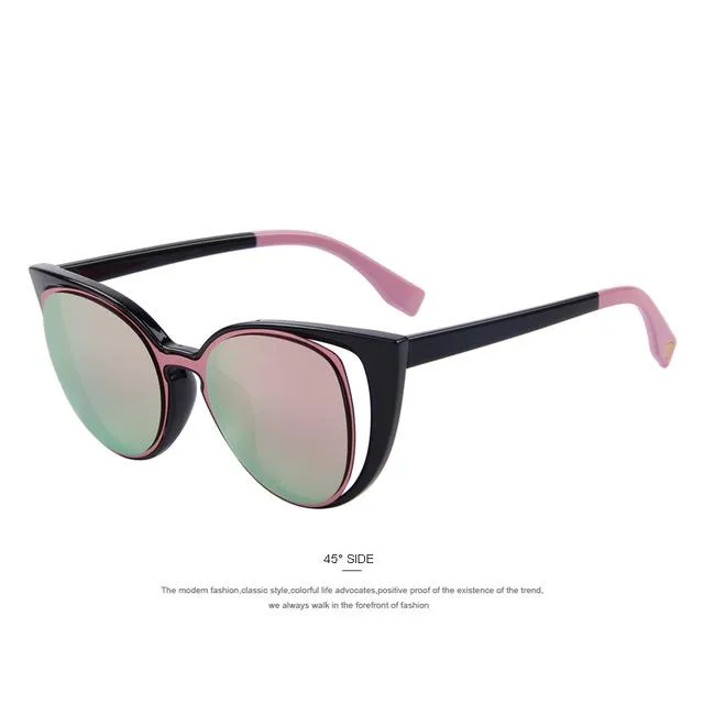 MERRY'S Fashion Cat Eye Sunglasses Women Brand Designer Retro Pierced Female Sun Glasses oculos de sol feminino UV400