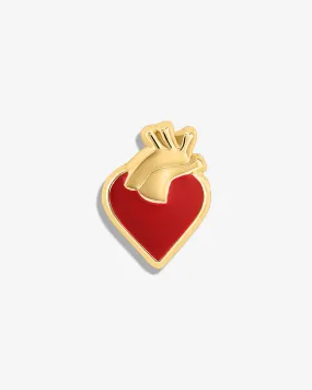 Modern Anatomical Heart Lapel Pin