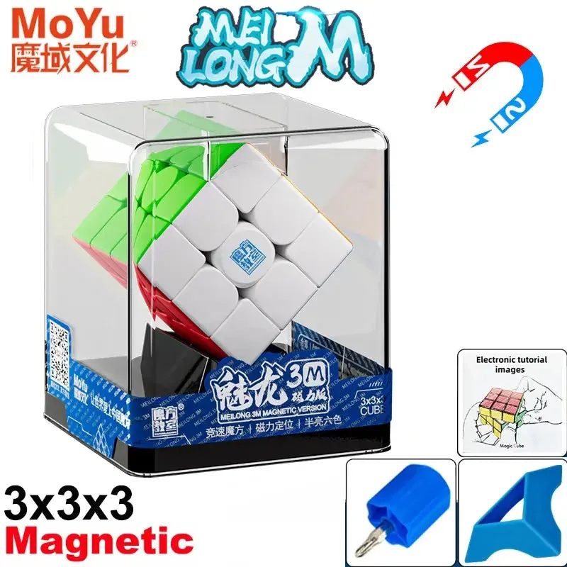 MOYU Meilong M Magnetic Magic Cube 3X3 2X2 4X4 5X5 Pyraminx Professional Speedcube 3x3x3 Speed Puzzle Children's Toy Cubo Magico