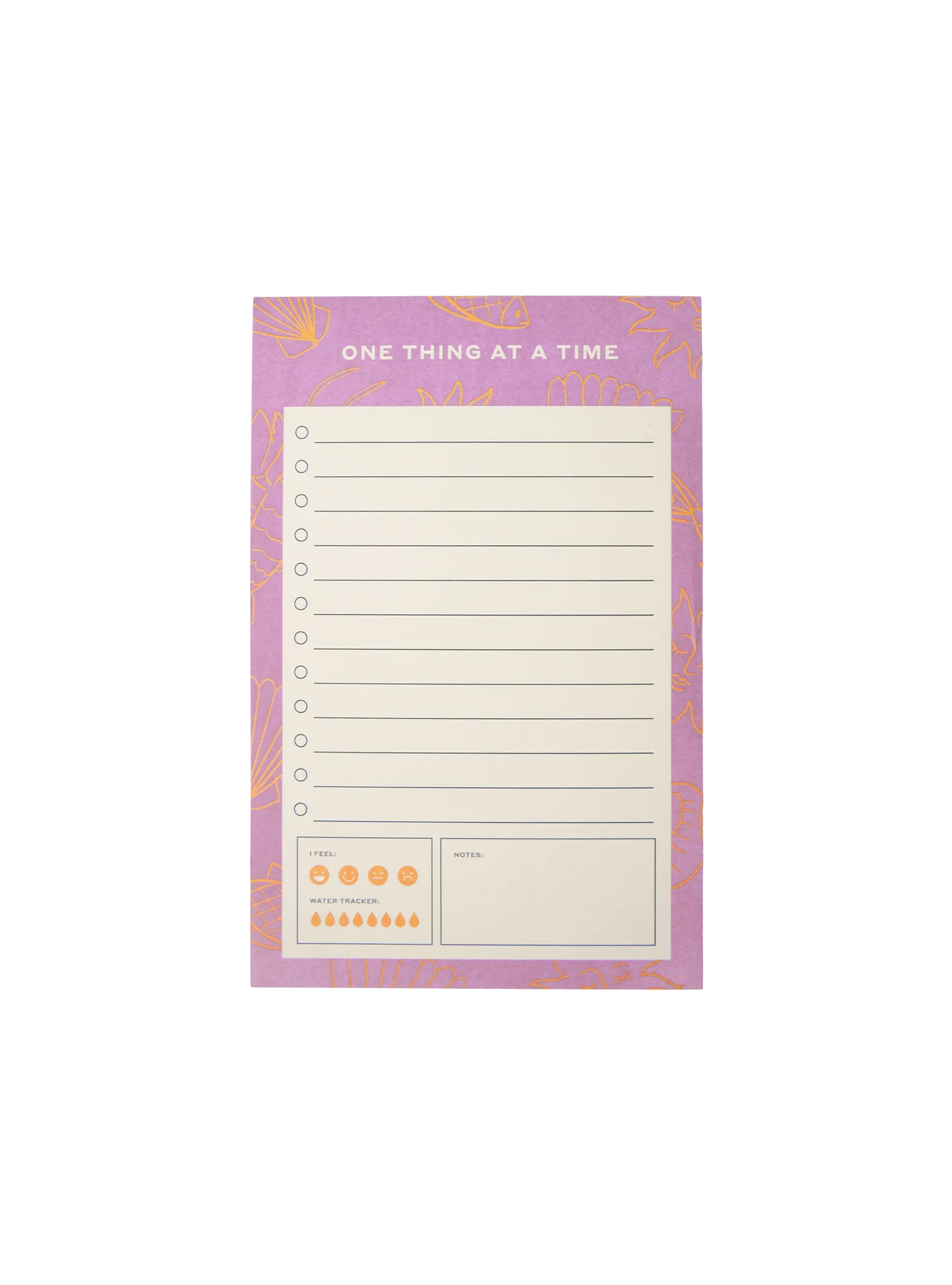 One Thing At A Time Notepad (Pink)