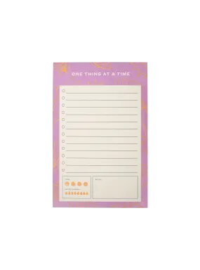 One Thing At A Time Notepad (Pink)