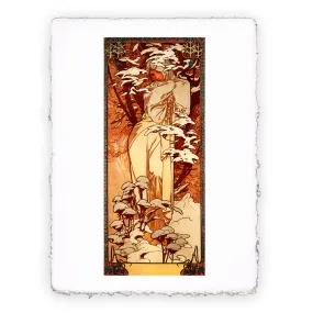 Stampa di Alphonse Mucha - Inverno II -