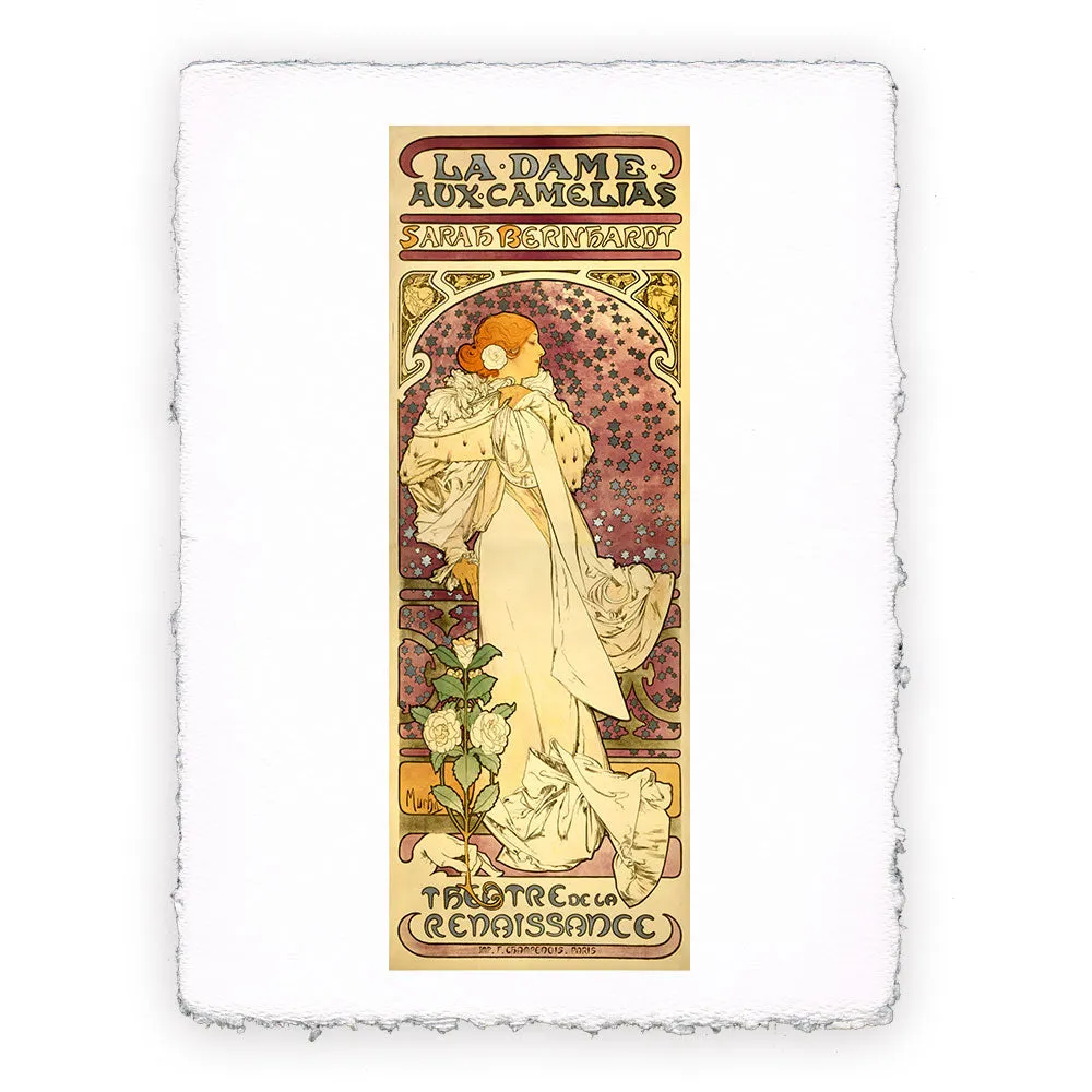 Stampa di Alphonse Mucha - La signora delle camelie -