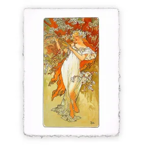 Stampa di Alphonse Mucha - Le stagioni. Primavera -