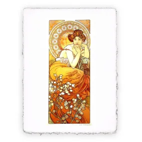 Stampa di Alphonse Mucha - Topazio -