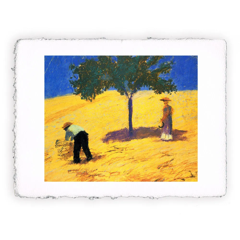 Stampa di August Macke - Albero nel campo di grano -