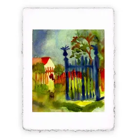 Stampa di August Macke - Cancello del giardino