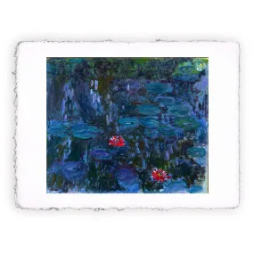 Stampa di Claude Monet - Ninfee e riflessi di salice - 1916-1919