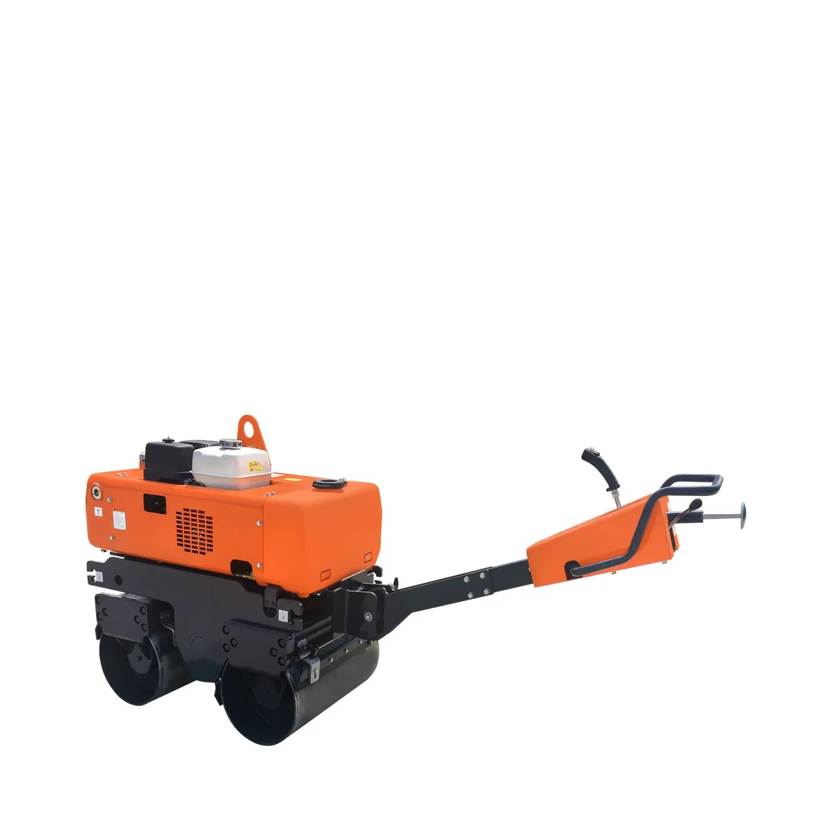 TMG Industrial 1-Ton Walk-Behind Double Drum Vibratory Roller, 13 HP Honda GX390 Gasoline Engine, 14” Drum, 3800 lb Compaction Force, Electromagnetic Clutch, Integrated Control Handle, TMG-MVR30