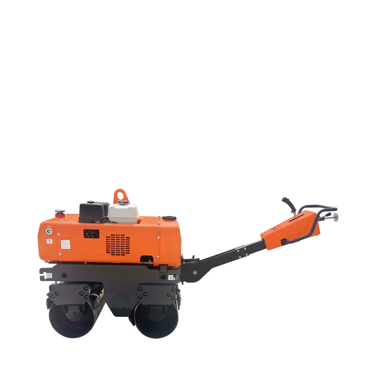 TMG Industrial 1-Ton Walk-Behind Double Drum Vibratory Roller, 13 HP Honda GX390 Gasoline Engine, 14” Drum, 3800 lb Compaction Force, Electromagnetic Clutch, Integrated Control Handle, TMG-MVR30